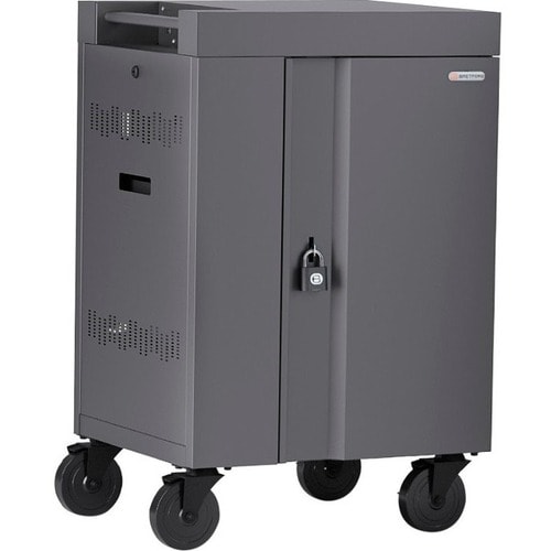 Bretford CUBE Cart Mini - 2 Shelf - 4 Casters - 5" Caster Size - Steel - 24" Width x 21" Depth x 37.50" Height - Pacific Blue - TVCM20PAC-PA