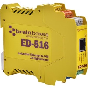 Brainboxes ENET TO 16 DIGITAL IN -30C +80C 20 OFF WITH 1 MANUAL 1 CD ED-516-X20M