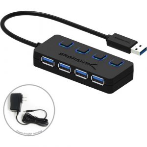 40PK 4PORT HB-UMP3 USB 3.0 HUB W/ INDIVIDUAL POWER SWITCHES - HB-UMP3-PK40