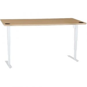 72IN MELAMINE BEECH VENEER TABLETOP WITH STEEL FRAME WHITE - 501-37 8W172 72-30SB