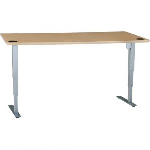 72-30IN MELAMINE BEECH VENEER TABLETOP WITH STEEL FRAME SILVER - 501-37 8S172 72-30SB