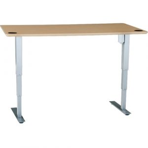 60-30IN MELAMINE BEECH VENEER TABLETOP WITH STEEL FRAME SILVER - 501-37 8S129 60-30SB