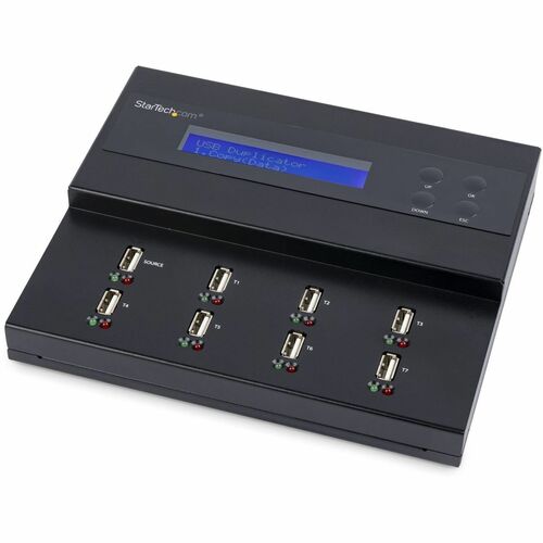StarTech.com Standalone 1 to 7 USB Thumb Drive Duplicator/Eraser, Multiple USB Flash Drive Copier/Cloner, Sector-by-Sector Copy, Sanitizer - 1 to 7 Standalone USB Flash Drive Duplicator/Eraser, Cloner/Sanitizer; Supports - USBDUPE17 - Image 2
