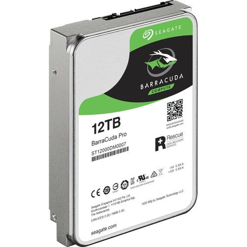Seagate BarraCuda ST12000DM0007 12 TB Hard Drive - 3.5" Internal - SATA (SATA/600) - 7200rpm - 5 Year Warranty - 1 Pack ST12000DM0007 - Image 3
