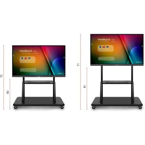 Viewsonic MOBILE TROLLEY CART FOR COMMERCIAL DISPLAY W/ TRAY MOUNT VB-STND-001 - Image 4