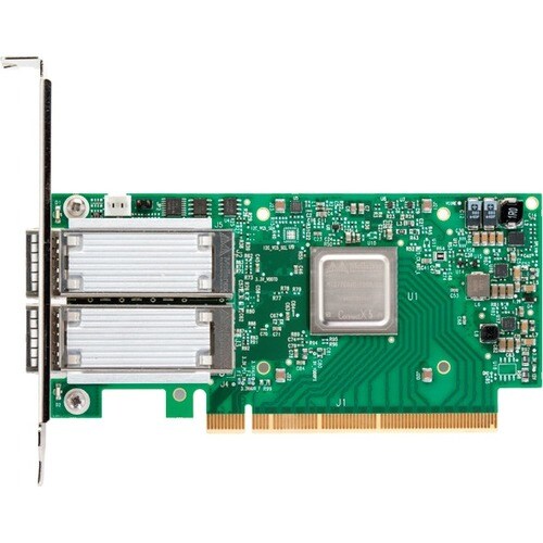 Mellanox ConnectX-6 VPI 200Gb/s InfiniBand & Ethernet Adapter Card - PCI Express 4.0 x16 - 200 Gbit/s - 1 x Total Infiniband Port(s) - QSFP - Plug-in Card - MCX653105A-ECAT