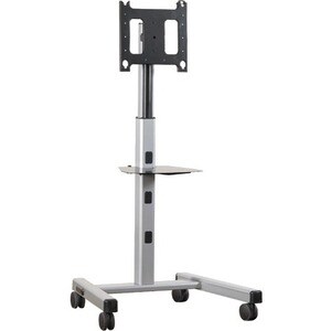 Chief Mobile Cart Kit: PFCUS with PAC700 Case - 200 lb Capacity - 37.10" Width x 32.10" Depth x 81.60" Height - Silver - For 1 Devices PFCUS700