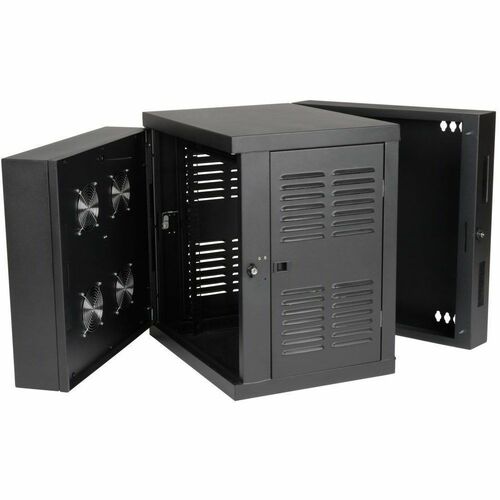 Eaton Tripp Lite Series SmartRack 12U Switch-Depth Wall-Mount Small Rack Enclosure for Harsh Environments, Hinged Back, 230V - For LAN Switch, Patch Panel - 12U Rack Height x - SRWX12USNEMA - Image 4