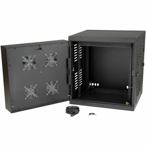 Eaton Tripp Lite Series SmartRack 12U Switch-Depth Wall-Mount Small Rack Enclosure for Harsh Environments, Hinged Back, 230V - For LAN Switch, Patch Panel - 12U Rack Height x - SRWX12USNEMA - Image 8