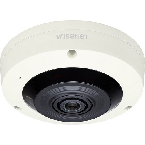 Wisenet XNF-8010R 6 Megapixel Indoor Network Camera - Fisheye - Ivory - 49.21 ft Infrared Night Vision - H.265, H.264, MJPEG - 2048 x 2048 Fixed Lens - - XNF-8010R