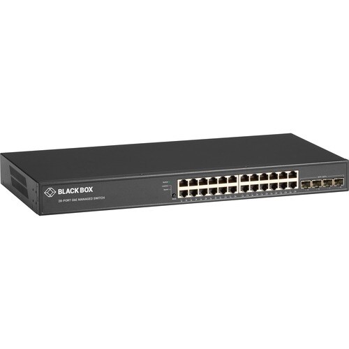 28 PORT ETHERNET MANAGED SWITCH (24) RJ-45 (4) SFP+ 1-/10-GBE - LGB5028A-R2