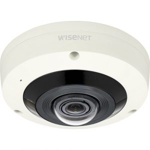 Wisenet XNF-8010RVM 6 Megapixel Indoor/Outdoor Network Camera - Color - Fisheye - Ivory - 49.21 ft Infrared Night Vision - H.265, H.264, MJPEG - 2048 x 2048 - - XNF-8010RVM