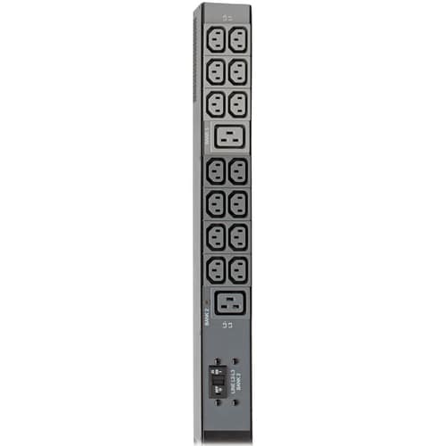 Eaton Tripp Lite Series 10kW 200-240V 3PH Monitored PDU - LX Interface, Gigabit, 48 Outlets, L15-30P, LCD, 1.8 m Cord, 0U 1.8 m Height, TAA - Monitored - - PDU3EVN6L1530B - Image 4