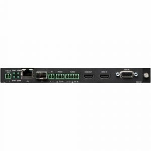AMX JPEG 2000 4K60 4:4:4 UHD Video Over IP Encoder Card with PoE, KVM, AES-67 - Functions: Video Encoding, Video Decoding, Audio Embedding - 4096 x 2160 - - FGN2412A-CD