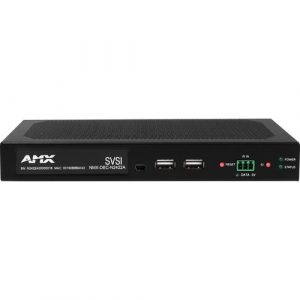 AMX JPEG 2000 4K60 4:4:4 Decoder - Functions: Video Decoding, Video Encoding, Audio Embedding - 3840 x 2160 - Network (RJ-45) FGN2422A-SA