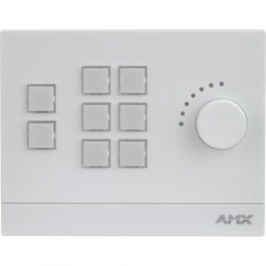 AMX Massio 8-Button ControlPad with Knob (US, UK, EU) FG2102-08-W - FG2102-08-W