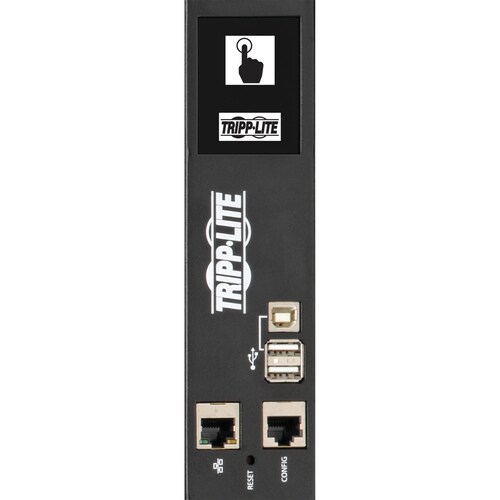 Eaton Tripp Lite Series 28.8kW 220-240V 3PH Switched PDU - LX Interface, Gigabit, 30 Outlets, Hardwire 380-415V Input, LCD, 1.8 m Cord, 0U 1.8 m Height, TAA - - PDU3XEVSRHWB - Image 3