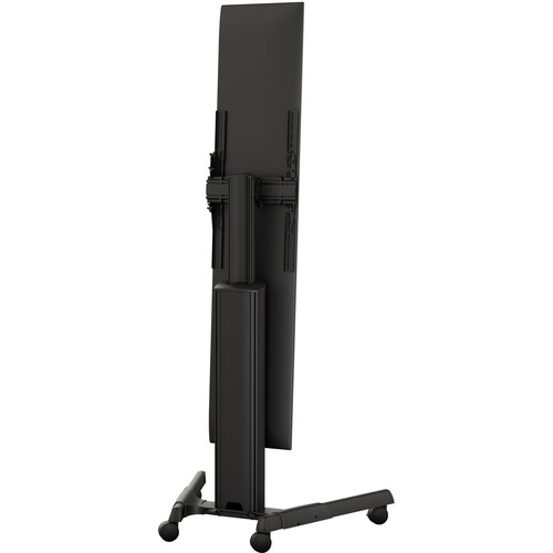 Chief Fusion Manual Height Adjustable Stretch Portrait Cart - 125 lb Load Capacity - Floor - Black MPAUBSP - Image 4