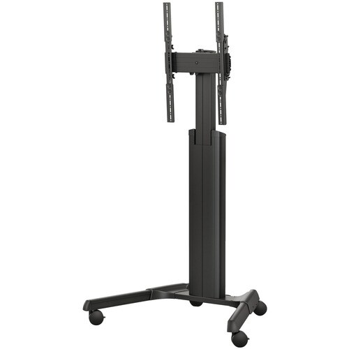 Chief Fusion Manual Height Adjustable Stretch Portrait Cart - 125 lb Load Capacity - Floor - Black MPAUBSP