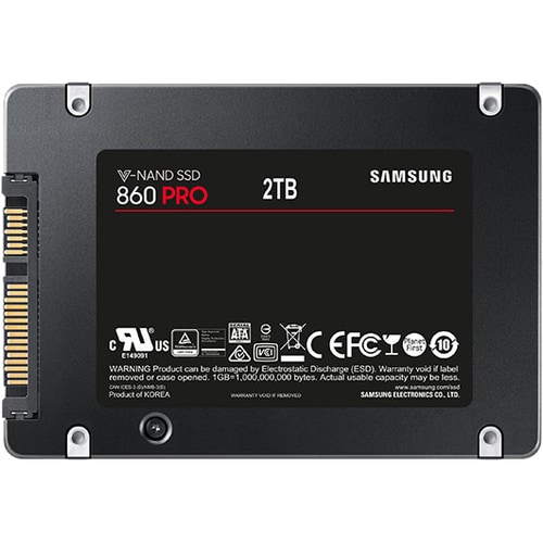 Samsung 860 PRO MZ-76P2T0E 2 TB Solid State Drive - 2.5" Internal - SATA (SATA/600) - 560 MB/s Maximum Read Transfer Rate - 256-bit Encryption Standard - 5 - MZ-76P2T0E - Image 2