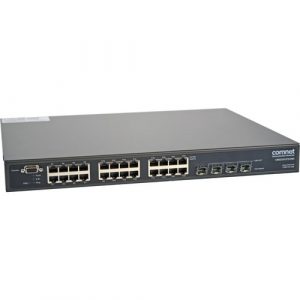 ComNet CWGE26FX2TX24MS Ethernet Switch - 22 Ports - Manageable - 2 Layer Supported - Modular - 4 SFP Slots - 36 W Power Consumption - Twisted Pair, Optical - CWGE26FX2TX24MS