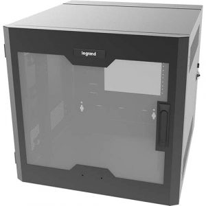 C2G 26RU Swing-Out Wall-Mount Cabinet with Plexiglass Door-Black-TAA - 26U Rack Height - Wall Mountable - Black - Steel, Plexiglas - 300 lb Static/Stationary Weight Capacity - TAA - SWM26RUPL-26-26