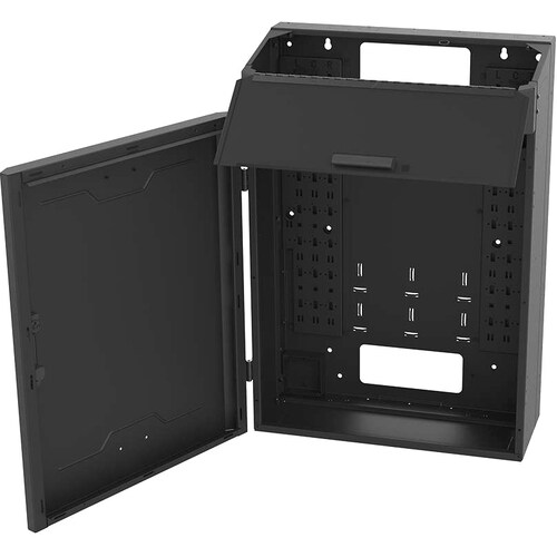 C2G 8RU Vertical Wall-Mount Cabinet with Split Door - 36in Height TAA - For Router, LAN Switch, Patch Panel - 8U Rack Height31" Rack Depth - Wall Mountable - VWMSD-8RU-36-B - Image 2