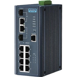 8G + 2G COMBO MANAGED POE+ SWITCH - EKI-7710G-2CP-AE