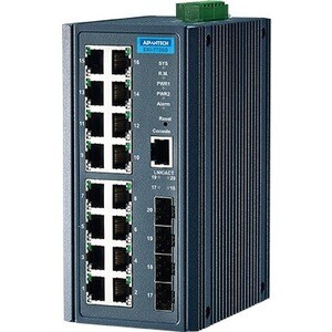 20 port Full Gigabit Managed Ethernet Switch - EKI-7720G-4F-AE