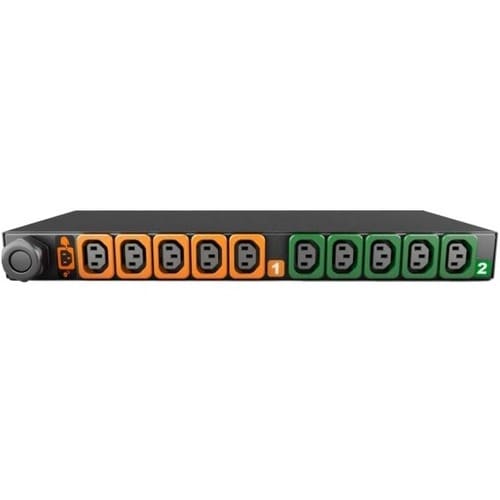 Geist MN01D1R1-10L138-3TL6A0H10-S 10-Outlet PDU - Switched - NEMA L6-30P - 10 x U-Lock IEC 60320 C13 - 230 V AC - Network (RJ-45) - 1U - Horizontal - - I10114L - Image 2