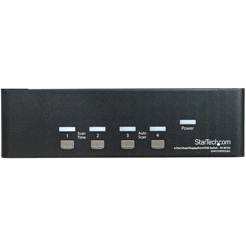 4 PORT DUAL MONITOR DISPLAYPORT KVM SWITCH TWO DISPLAYS DP KVM - SV431DPDDUA2 - Image 4