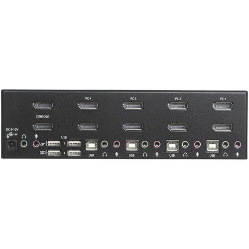 4 PORT DUAL MONITOR DISPLAYPORT KVM SWITCH TWO DISPLAYS DP KVM - SV431DPDDUA2 - Image 5