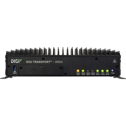 Digi TransPort WR64 Wi-Fi 5 IEEE 802.11ac Cellular Modem/Wireless Router - TAA Compliant - 4G - LTE 700, LTE 800, LTE 850, LTE 900, LTE 1700, LTE 1800, - WR64-A121 - Image 2