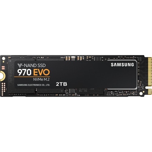 Samsung 970 EVO MZ-V7E2T0BW 2 TB Solid State Drive - M.2 2280 Internal - PCI Express (PCI Express 3.0 x4) - 3500 MB/s Maximum Read Transfer Rate - - MZ-V7E2T0BW