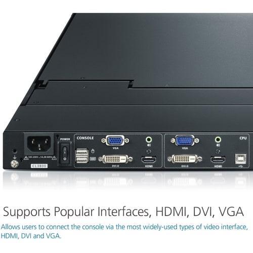 19IN WS SHORT DEPTH FULL HD LCD CONSOLE SUP DVI HDMI VGA - CL3800NW - Image 12
