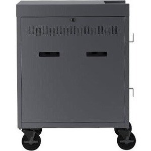 Bretford CUBE Cart - 2 Shelf - 4 Casters - 5" Caster Size - Steel - 30" Width x 26.50" Depth x 37.50" Height - Concrete - For - TVC36PAC-CT - Image 3