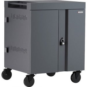 Bretford CUBE Cart - 2 Shelf - 4 Casters - 5" Caster Size - Steel - 30" Width x 26.50" Depth x 37.50" Height - Concrete - For - TVC36PAC-CT