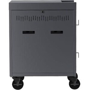 Bretford CUBE Cart - 2 Shelf - 4 Casters - 5" Caster Size - Steel - 30" Width x 26.50" Depth x 37.50" Height - Mustard - For - TVC36PAC-MUS - Image 2