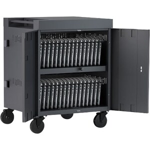 Bretford CUBE Cart - 2 Shelf - 4 Casters - 5" Caster Size - Steel - 30" Width x 26.50" Depth x 37.50" Height - Platinum - For - TVC36PAC-PM - Image 6