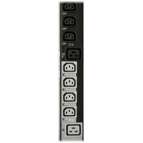 Eaton 10kW 200-240V 3PH Switched PDU, LX Interface, Gigabit, 30 Outlets, L21-30P Input, LCD, 1.8 m Cord, 0U 1.8 m Height, TAA - Switched - NEMA L21-30P - - PDU3EVS6L2130 - Image 4