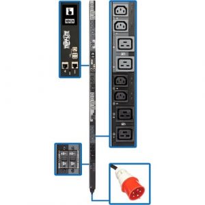 3-PHASE PDU SWITCHED 22.2KW 220/230V 12 C13 12 C19 32A RED TAA - PDU3XEVSR6G32A