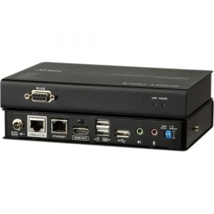 ATEN USB HDMI HDBaseT 2.0 KVM Extender (4K@100 m)-TAA Compliant - 492.13 ft Range - 4K - 4096 x 2160 Maximum Video Resolution - 4 x Network (RJ-45) - CE820