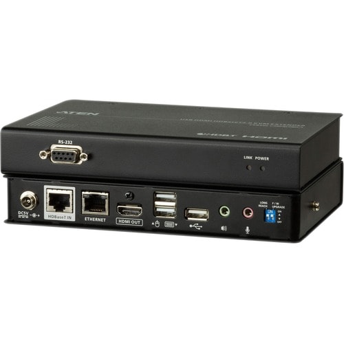 ATEN USB HDMI HDBaseT 2.0 KVM Extender (4K@100 m)-TAA Compliant - 492.13 ft Range - 4K - 4096 x 2160 Maximum Video Resolution - 4 x Network (RJ-45) - CE820