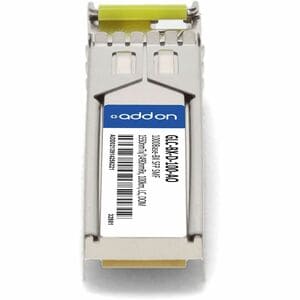 Addon CISCO GLC-BX-D-100 COMP XCVR TAA 1G-BX LC 1550NMTX/1490NMRX SFP GLC-BX-D-100-AO