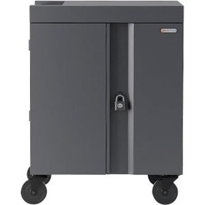 Bretford CUBE Cart - 2 Shelf - Push/Pull Handle - 4 Casters - Steel - 30" Width x 26.50" Depth x 37.50" Height - Mustard - For 32 - TVC32PAC-270MUS - Image 2