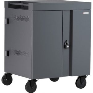Bretford CUBE Cart - 2 Shelf - Push/Pull Handle - 4 Casters - Steel - 30" Width x 26.50" Depth x 37.50" Height - Mustard - For 32 - TVC32PAC-270MUS