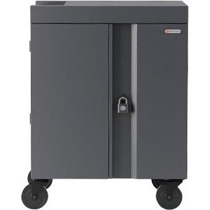 Bretford CUBE Cart - 2 Shelf - Push/Pull Handle - 4 Casters - Steel - 30" Width x 26.50" Depth x 37.50" Height - Pacific Blue - For - TVC32PAC-270PA - Image 2