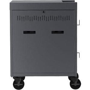 Bretford CUBE Cart - 2 Shelf - Push/Pull Handle - 4 Casters - Steel - 30" Width x 26.50" Depth x 37.50" Height - Pacific Blue - For - TVC32PAC-270PA - Image 3