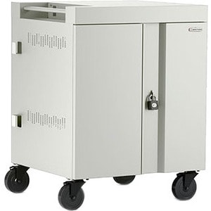 Bretford CUBE Cart - 2 Shelf - Push/Pull Handle - 4 Casters - Steel - 30" Width x 26.50" Depth x 37.50" Height - Concrete - For 36 - TVC36PAC-270CT