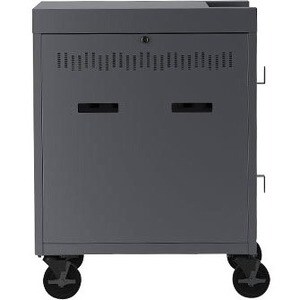 Bretford CUBE Cart - 2 Shelf - Push/Pull Handle - 4 Casters - Steel - 30" Width x 26.50" Depth x 37.50" Height - Topaz - For 36 - TVC36PAC-270TZ - Image 3